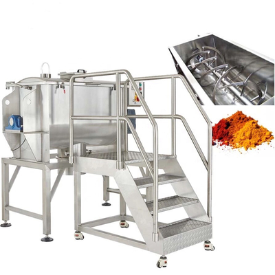 Mezclador de Masala del canal del polvo de la especia del mezclador de la licuadora industrial horizontal de la cinta