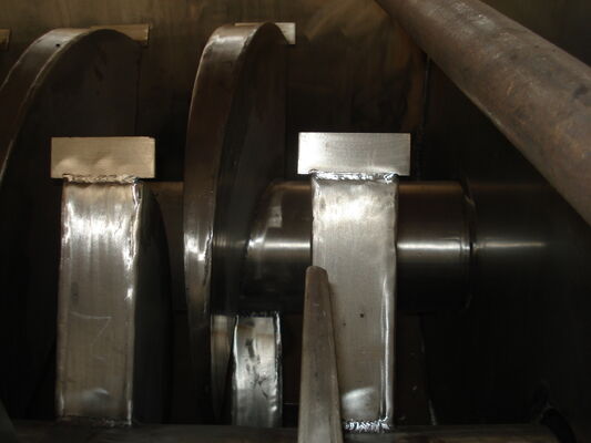 Horizontal Sludge Hollow Blade Paddle Dryer Energy Saving