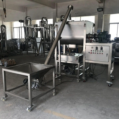 mezcla detergente de la especia del polvo 2000L del doble hélice de la cinta de la alimentación química farmacéutica del mezclador