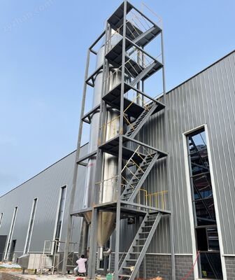 Secador de espray de atomización de la presión ahorro de energía industrial para la producción de gránulos esféricos