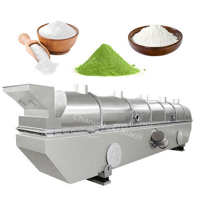 Secador vibrante inoxidable de lecho fluidizado para materiales granulares frágiles e irregulares