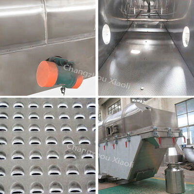 Secador vibratorio de lecho fluidizado serie ZLG para secado industrial continuo