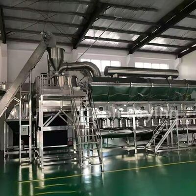 Secador de lecho fluidizado de aire caliente para gránulos farmacéuticos