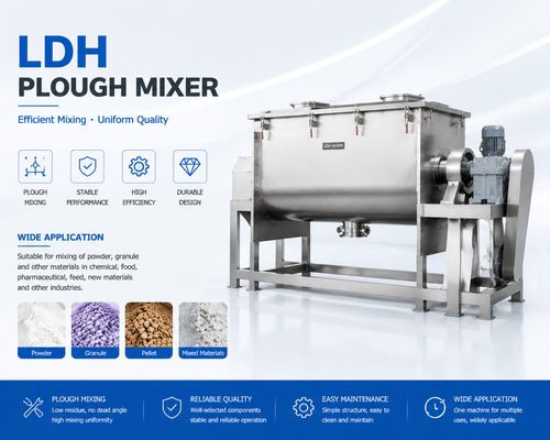 Máquina de mezcla de precisión LDH-15 Coulter 82.5kW Mezclador de polvo industrial 6000-9000kg por lote