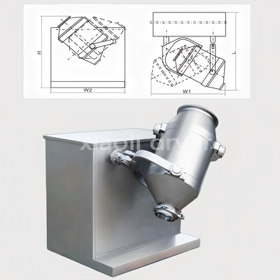 Mezclador 3D suave SYH para polvos y gránulos frágiles en la fabricación farmacéutica
