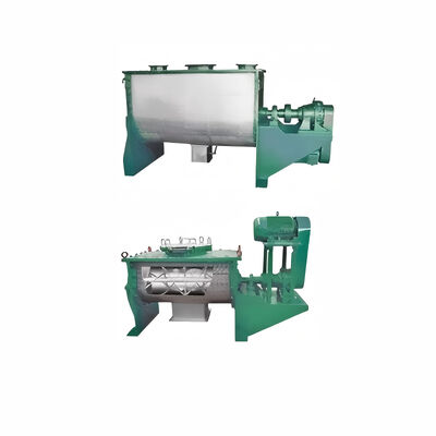 Compact 100L Horizontal Ribbon Mixer Machine Stainless Steel 30-50kg Batch Powder Blender