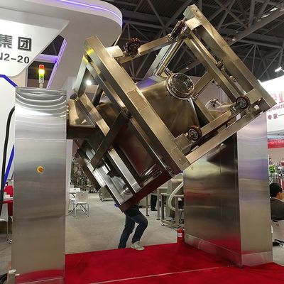 Mezclador químico industrial farmacéutico de la sola del brazo de la elevación del cono IBC licuadora cuadrada del compartimiento