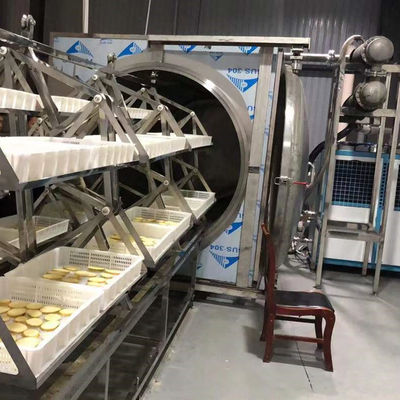 estufa de acero inoxidable de la fruta del deshidratador 304 del vacío de la microonda 38.4-48kg/H