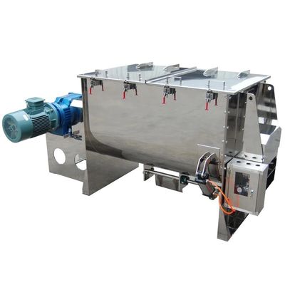 Máquina horizontal doble de acero inoxidable del mezclador de la licuadora 1000L de la cinta 11KW